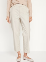 Old Navy OGC Chino Ankle Pants Womens S Tall Light Beige High Rise Stret... - £21.18 GBP