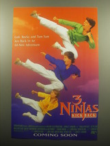 1994 3 Ninjas Kick Back Movie Ad - Colt, Rocky and Tum Tum are back - £11.88 GBP