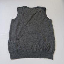 H&M RN#0101255 Men's Gray V-Neck Cotton Pullover Vest Size Medium image 2