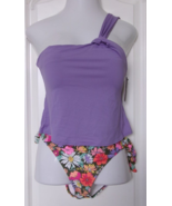 Two piece bikini set Vince Camuto Tanktini top Salt &amp; Cove Bottom Size L... - $16.82