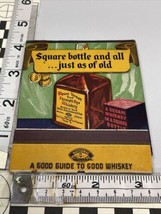 Rare Giant Feature Matchbook  Mount Vernon Straigth Rye Whiskey gmg Unst... - $24.75
