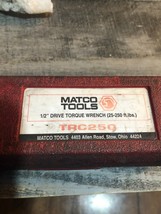 MATCO TRC250 TORQUE WRENCH; 25 - 250 FTLBS, HEAD SLIPS, NEEDS KIT, - $46.40