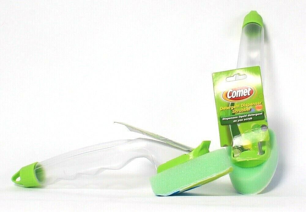 2 Count Comet Liquid Dispenser Scrubber Ideal For Dish Cleaning Use - $13.99