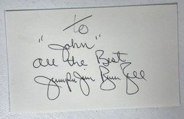 Jumping Jim Brunzell Signed Autographed 3x5 Index Card - Pro Wrestler - £10.35 GBP