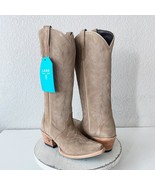 Lane Gallatin Womens Cowboy Boots 6 Latte Suede Cowgirl Western Mid Calf... - $292.05