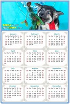 2023 Magnetic Calendar - Today is My Lucky Day - Dogs Themed 020 (8 x 5.25) - £7.81 GBP