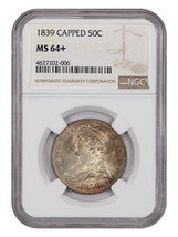 1839 50C NGC MS64+ (Capped Bust) - £4,767.03 GBP
