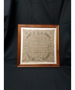 1812 Needlepoint Sampler Rebecca Jackson Williams b. 1799 DEERFIELD Ma. ... - $3,322.50