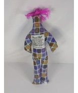 DAMMIT DOLL - GEOMETRICAL Purple Hair Pink Eyes Stress Relief - £11.08 GBP