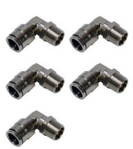 Male Swivel 1/2&quot; Tube x 3/8&quot; Thread Push in Pneumatic Fitting 5 Pack #60... - £21.03 GBP