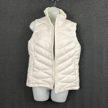 The North Face 550 Goose Down Vest Jacket SMALL Zip Up Outdoor IVORY NO ... - £27.81 GBP