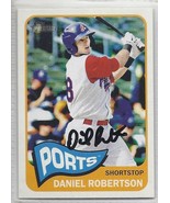 Daniel Robertson Signed Autographed Card 2014 Topps Heritage Minor League - $188.24 MXN