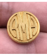 Vintage RMH 1/10 10KT Gold Fill Round Logo Employee Pin 1/2&quot; Diameter Th... - £16.74 GBP