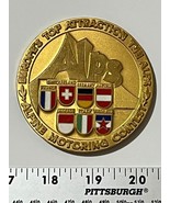 Vintage 1960s (?) Alpine motoring metal, the Alps large 3 inch gold meda... - €19,68 EUR