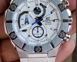 Reloj Casio Edifice para hombre con esfera blanca y acero inoxidable... - $116.28