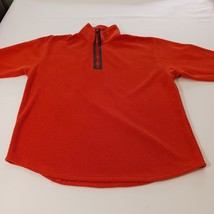 American Eagle Outfitters Mens M Orange Cotton Blend 1/4 Zip Pullover Sweatshirt image 7