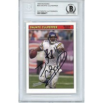 Daunte Culpepper Minnesota Vikings Auto 2005 Bazooka Signed On-Card Beckett Slab - £79.10 GBP