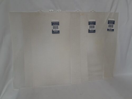 Blank Plastic Canvas, 5 Sheets, 7 Count 10.5 x 13, White, Full Sheet, - £9.44 GBP