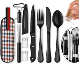 Portable Travel Utensils Set Travel Camping Cutlery Set Reusable Stainless Steel - $23.50