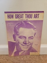 How Great Thou Art by Stuart K Hine Sheet Music Piano RCA Victor Records - $14.99