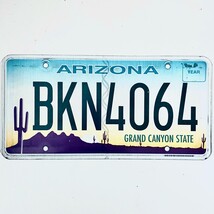  United States Arizona Grand Canyon Passenger License Plate BKN4064 - $225.96 MXN