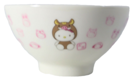 Hello Kitty Porcelain Rice Bowl Boar Design - $455.40 MXN