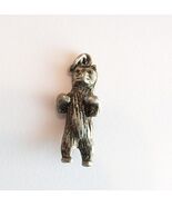 Vintage Dancing Bear Silver Charm - $14.84