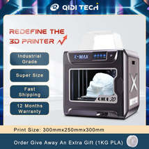 QIDI TECH 3d printer X Max Large size 300x250x300mm Fast Leveling two sets of Ex - £786.72 GBP+