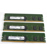 LOT OF 3 Micron 8GB 1Rx8 PC4-2666V-RD1-11 ECC Server Memory MTA9ASF1G72PZ - $27.07