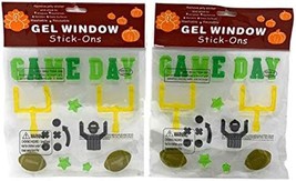 Football Game Day Referee Goal Gel Window Clings, 2-Pack - £11.17 GBP