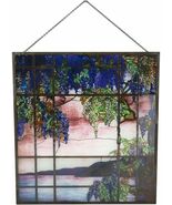 Ebros Louis Comfort Tiffany Landscape Window Oyster Bay Stained Glass Ar... - $141.99