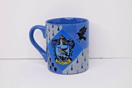 Harry Potter Ravenclaw House Crest Ceramic Coffee Mug/Cup 14oz. Blue &amp; Gray - £9.40 GBP