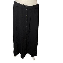 Forever 21 Plus Black Skirt 1X button Front - £9.17 GBP