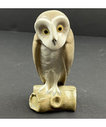 Barn Owl Lladro 5421 Porcelain Animal Figurine Spain Daisa Owl on Tree 1986 - £69.21 GBP