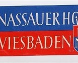 Der Nassauer Hof Luggage Label Wiesbaden Germany - £7.10 GBP