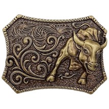 Western Bull Design Brown Metal Belt Buckle - €7,11 EUR