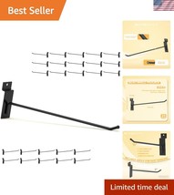 Versatile 10&#39;&#39; Black Slatwall Hooks - 25PCS for Easy Home or Retail Orga... - $822.00 MXN