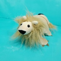 Lion Hand Puppet Plush Stuffed Animal Full Body Brown King of Beasts 9&quot; ... - £12.65 GBP