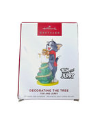 Hallmark Keepsake Ornament 2022 Tom and Jerry Decorating the Tree Cat an... - £15.76 GBP