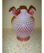 Fenton Cranberry Hobnail Opalescent Vase  - $33.99