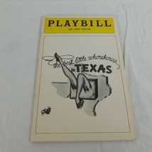 The Best Little Whorehouse In Texas 46th Street Theatre Playbill Februar... - £11.35 GBP