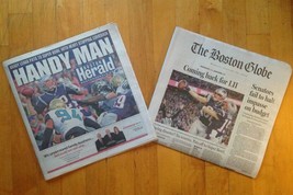 New England Patriots  2018 AFC Championship Boston Globe &amp; Boston Herald... - $24.24