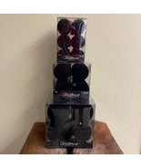 Lot of 28 Ivory Hobby Lobby Velvet Black Flocked Ball Christmas Ornaments - $88.56 CAD