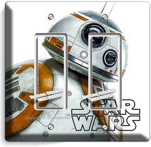 Star Wars BB-8 Dron Robot 2 Gfci Light Switch Plates Fan Gift Geek Room Hd Decor - £11.21 GBP