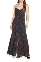 French Connection Womens Floral Fluid Slip Maxi Shift Dress Size 8, Blac... - £116.69 GBP