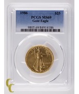 1986 Oro 1/2 Oz. American Eagle Graduado Por Calidad Como MS-69! Gran Li... - £1,432.41 GBP