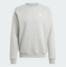 adidas Originals Essentials Trefoil Crewneck Sweatshirt Men&#39;s Grey Crewneck - £27.96 GBP