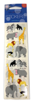Mrs Grossman Vintage Stickers Wild Animal Sticker Sheets Zebra Hippo Lion Y2K - £3.88 GBP
