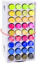 Acrylic Paint Organizer, 2 oz Craft Paint Holder Rack with 72 Holes, 360  - $55.97