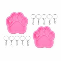 with Keyring Cat Paw Resin Crafts Jewelry Making Silicone Mould Clay Mold Candy  - £10.31 GBP